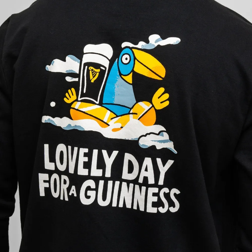 Guinness "Lovely Day" Black Longsleeve Sweatshirt- Shirts & Sweaters|Cultural Icons