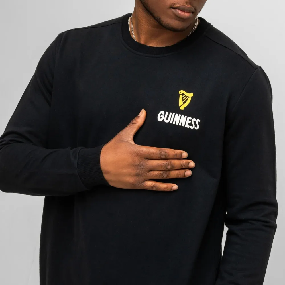 Guinness "Lovely Day" Black Longsleeve Sweatshirt- Shirts & Sweaters|Cultural Icons