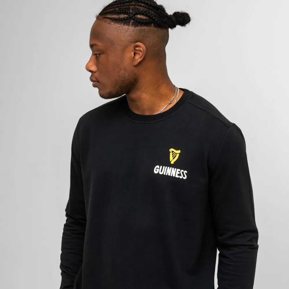 Guinness "Lovely Day" Black Longsleeve Sweatshirt- Shirts & Sweaters|Cultural Icons