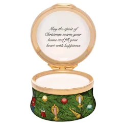Halcyon Days 2025 Annual Christmas Enamel Box 'The Wonder of Christmas'- Halcyon Days Enamels