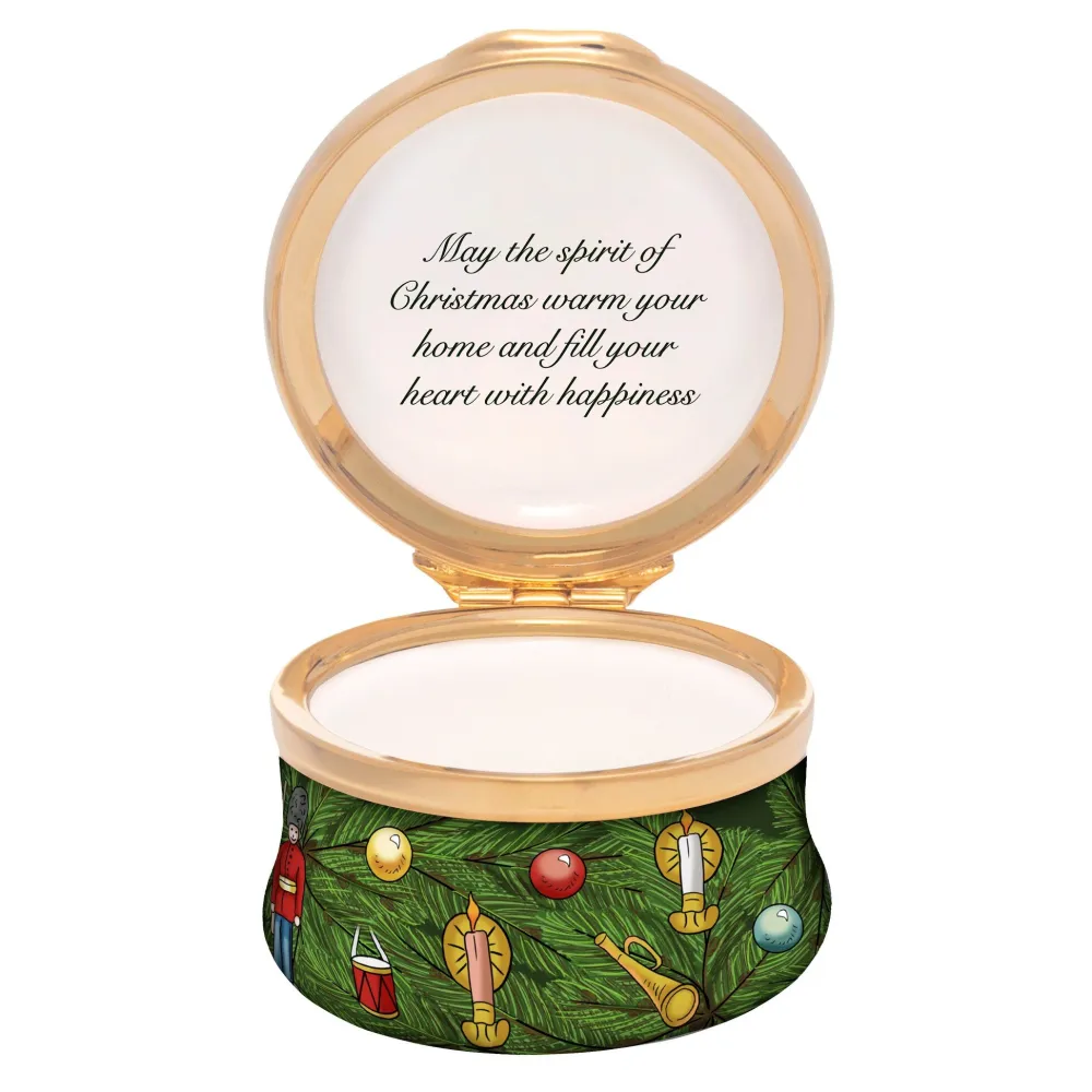 Halcyon Days 2025 Annual Christmas Enamel Box 'The Wonder of Christmas'- Halcyon Days Enamels