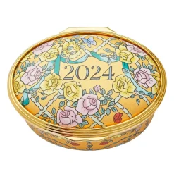 Halcyon Days 2024 Annual Enamel Trinket Box- Halcyon Days Enamels