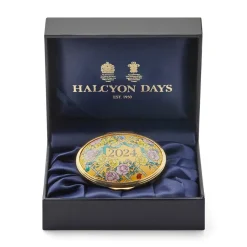 Halcyon Days 2024 Annual Enamel Trinket Box- Halcyon Days Enamels