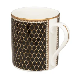 Halcyon Days Antler Trellis Dark Green Mug- Halcyon Days China|Halcyon Days