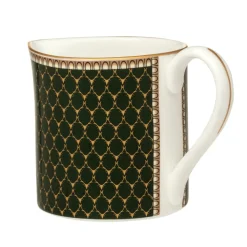 Halcyon Days Antler Trellis Dark Green Creamer- Halcyon Days China|Halcyon Days
