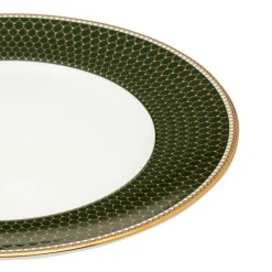 Halcyon Days Antler Trellis Dark Green 10" Plate- Halcyon Days China|Halcyon Days