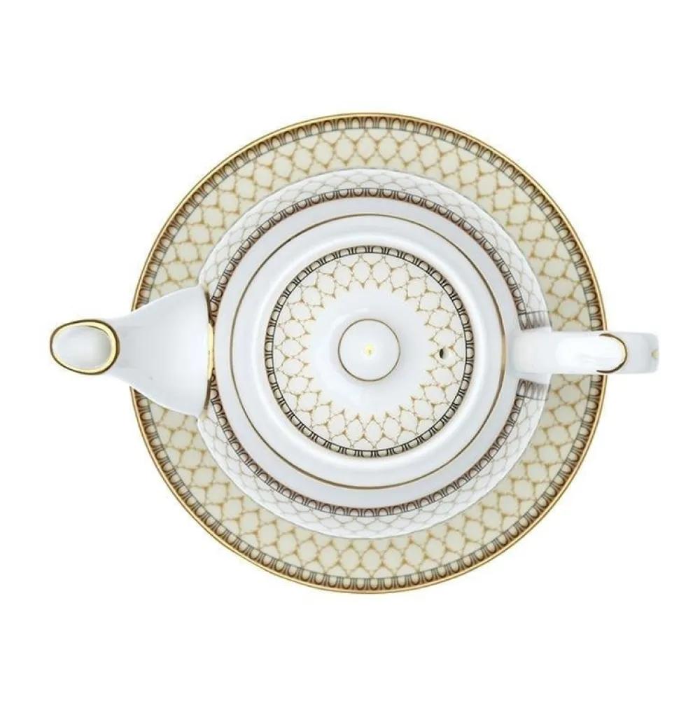 Halcyon Days Antler Trellis Ivory Tea For One- Halcyon Days China|Halcyon Days