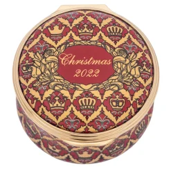 Halcyon Days Christmas 2022 Enamel Box- Halcyon Days Enamels