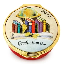 Halcyon Days 2019 Graduation Enamel Box- Halcyon Days Enamels