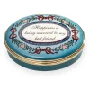 Halcyon Days Happiness is Being Married Enamel Box- Halcyon Days Enamels