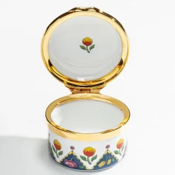 Halcyon Days Happy Birthday Enamel Trinket Box- Halcyon Days Enamels