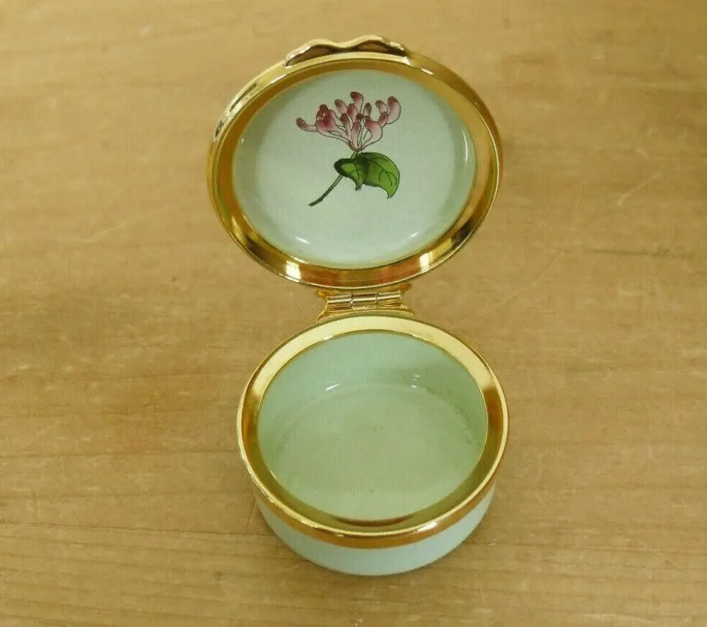 Halcyon Days Happy Birthday 2005 Trinket Box- Halcyon Days Enamels