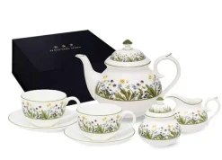 Halcyon Days Highgrove Wildflower Tea for Two Set- King Charles Iii|Halcyon Days China