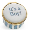 Halcyon Days It's a Boy Enamel Box- Halcyon Days Enamels