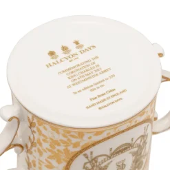 Halcyon Days King Charles Coronation Gold Loving Cup- King Charles Iii|Halcyon Days China