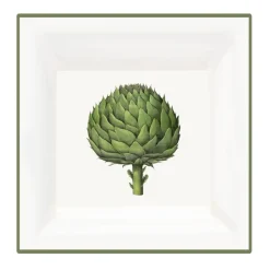 Halcyon Days Kitchen Garden Artichoke Square Trinket Tray- Trays|Home Accents