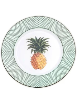 Halcyon Days Kitchen Garden Pineapple Trellis Salad Plate- Halcyon Days China|Halcyon Days