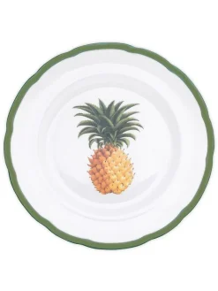 Halcyon Days Kitchen Garden Pineapple Audley Dinner Plate- Halcyon Days China|Halcyon Days