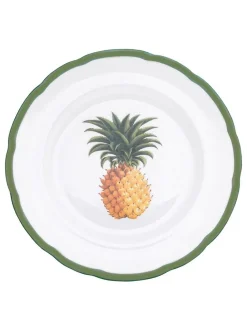 Halcyon Days Kitchen Garden Pineapple Audley Salad Plate- Halcyon Days China|Halcyon Days