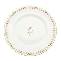 Halcyon Days Nina Campbell Marguerite Pink Salad Plate- Halcyon Days China|Halcyon Days