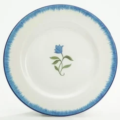 Halcyon Days Nina Campbell Marguerite Blue Side Plate- Halcyon Days China|Halcyon Days
