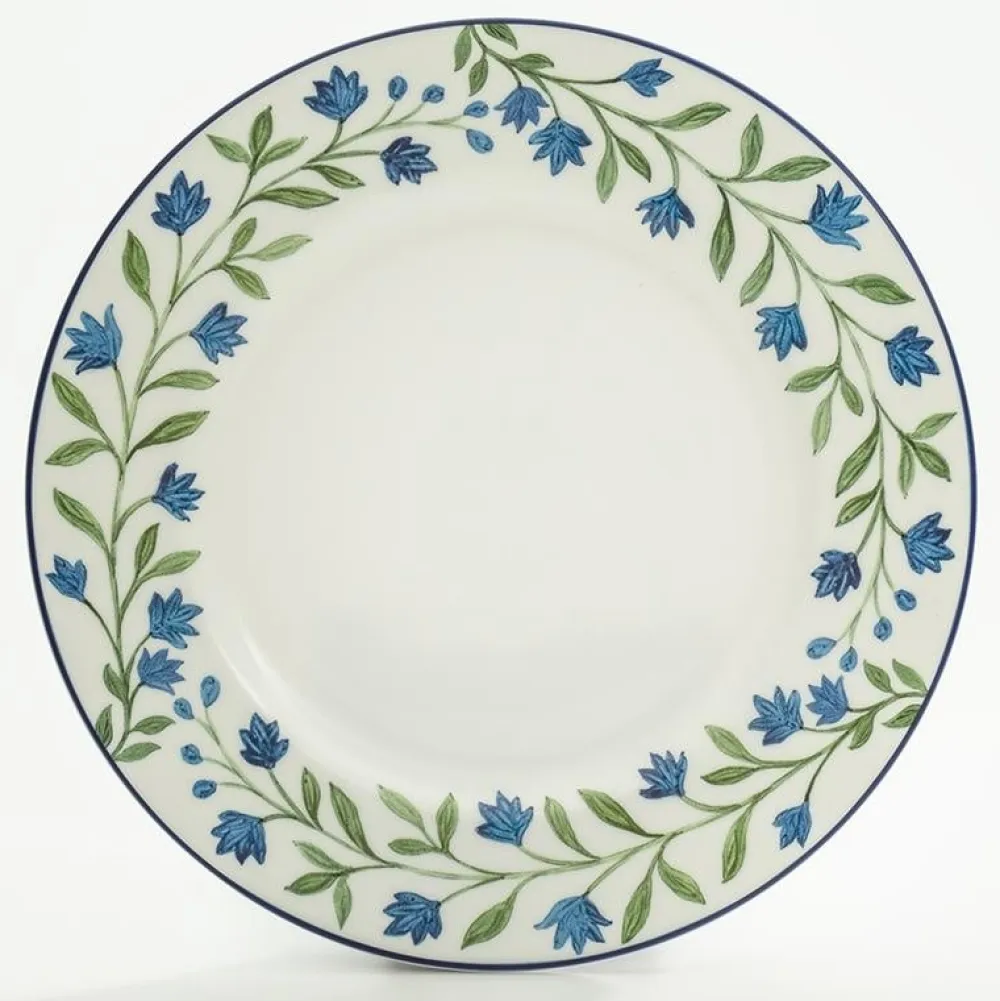 Halcyon Days Nina Campbell Marguerite Blue Salad Plate- Halcyon Days China|Halcyon Days