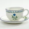 Halcyon Days Nina Campbell Marguerite Teacup & Saucer- Halcyon Days China|Halcyon Days