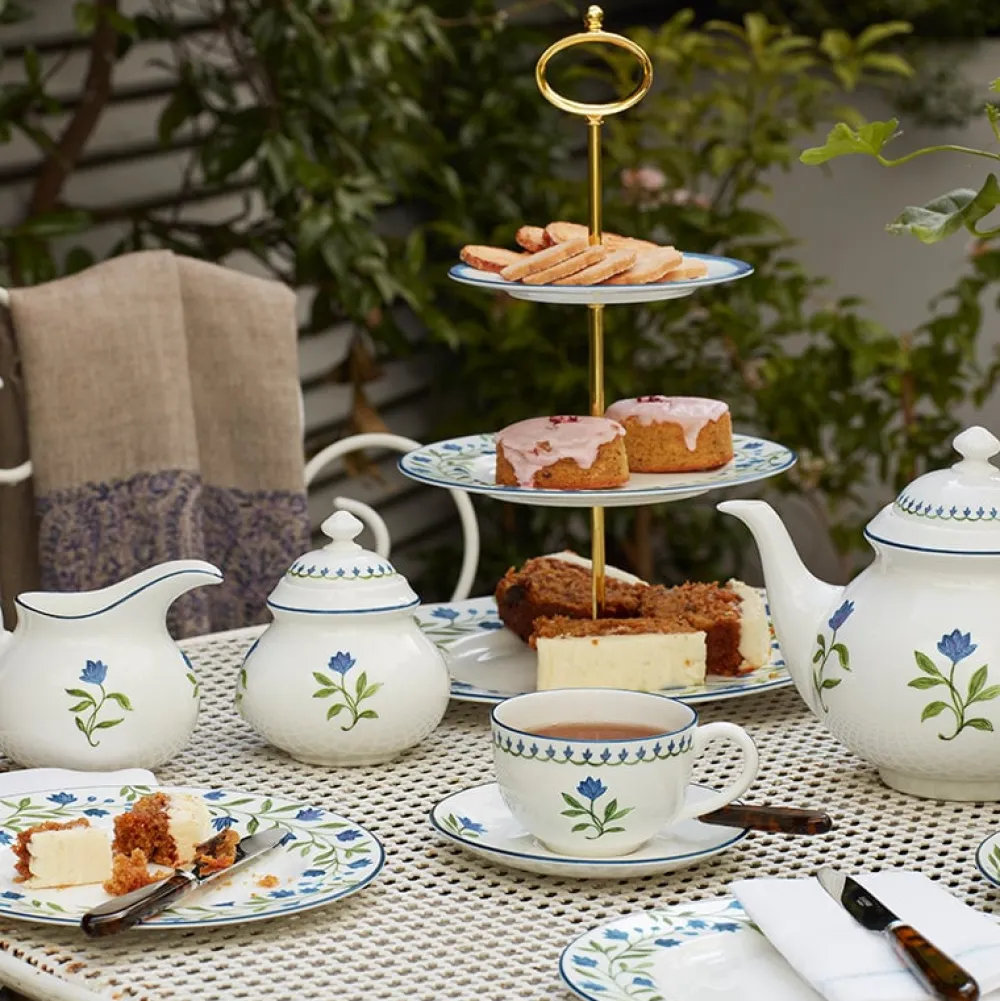 Halcyon Days Nina Campbell Marguerite Teacup & Saucer- Halcyon Days China|Halcyon Days