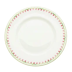 Halcyon Days Nina Campbell Marguerite Pink Dinner Plate- Halcyon Days China|Halcyon Days