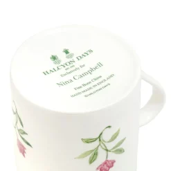 Halcyon Days Nina Campbell Marguerite Pink Mug- Halcyon Days China|Halcyon Days