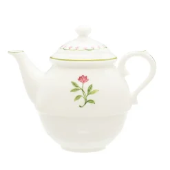 Halcyon Days Nina Campbell Marguerite Pink Tea for One- Halcyon Days China|Halcyon Days
