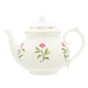 Halcyon Days Nina Campbell Marguerite Pink Teapot- Halcyon Days China|Halcyon Days