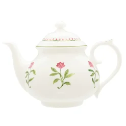 Halcyon Days Nina Campbell Marguerite Pink Teapot- Halcyon Days China|Halcyon Days