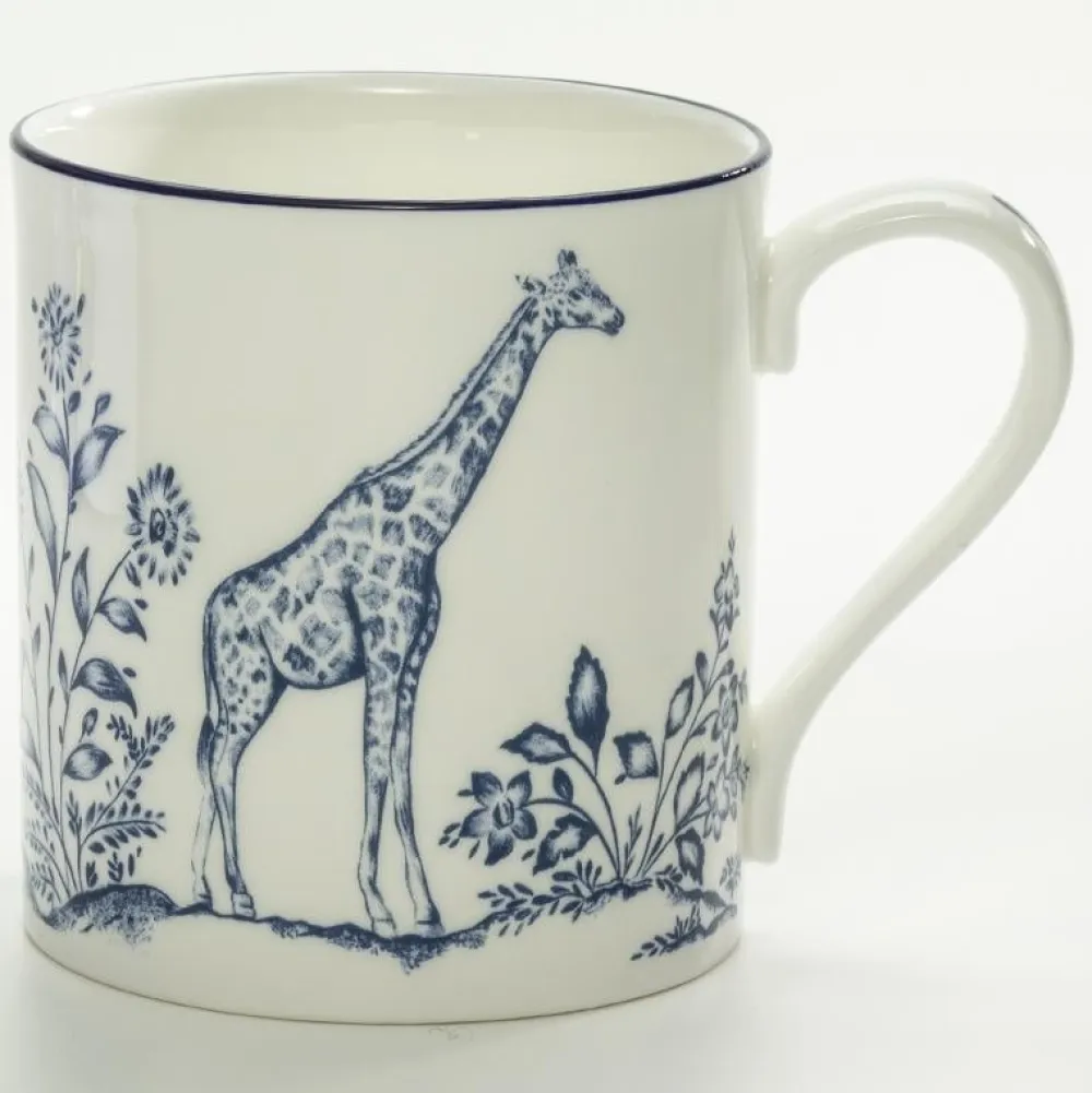 Halcyon Days Nina Campbell Serengeti Giraffe Mug- Halcyon Days China|Halcyon Days