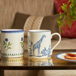 Halcyon Days Nina Campbell Serengeti Giraffe Mug- Halcyon Days China|Halcyon Days