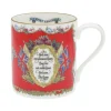 Halcyon Days Vivat Regina Red Mug- Halcyon Days China|Halcyon Days