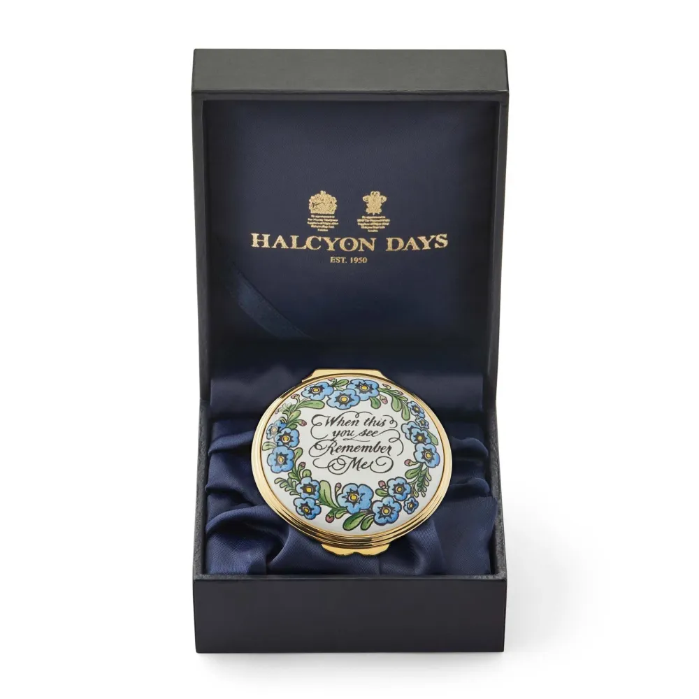 Halcyon Days 'When This You See, Remember Me' Enamel Box- Halcyon Days Enamels|Home Accents