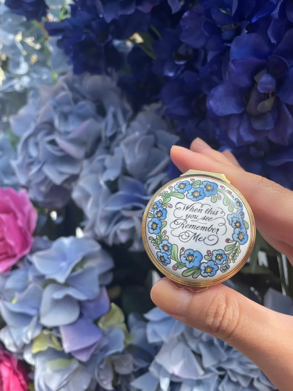 Halcyon Days 'When This You See, Remember Me' Enamel Box- Halcyon Days Enamels|Home Accents