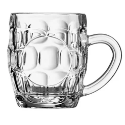 Half Pint Dimple Glass- Glasses & Steins