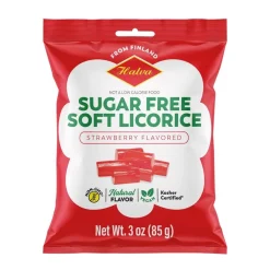 Halva European Style Sugar-Free Strawberry Licorice Bag- Sweets