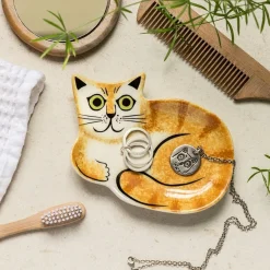 Hannah Turner Ginger Cat Trinket Dish- Trays|Home Accents