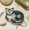 Hannah Turner Grey Tabby Cat Trinket Dish- Home Accents|Kitchen Tools