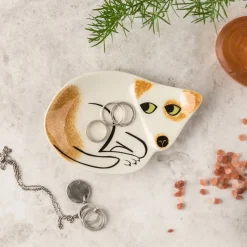 Hannah Turner Scruffy Brown & White Dog Trinket Dish- Home Accents|Kitchen Tools
