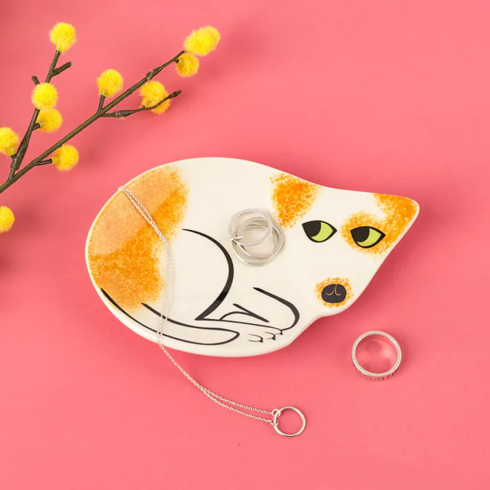Hannah Turner Scruffy Brown & White Dog Trinket Dish- Home Accents|Kitchen Tools