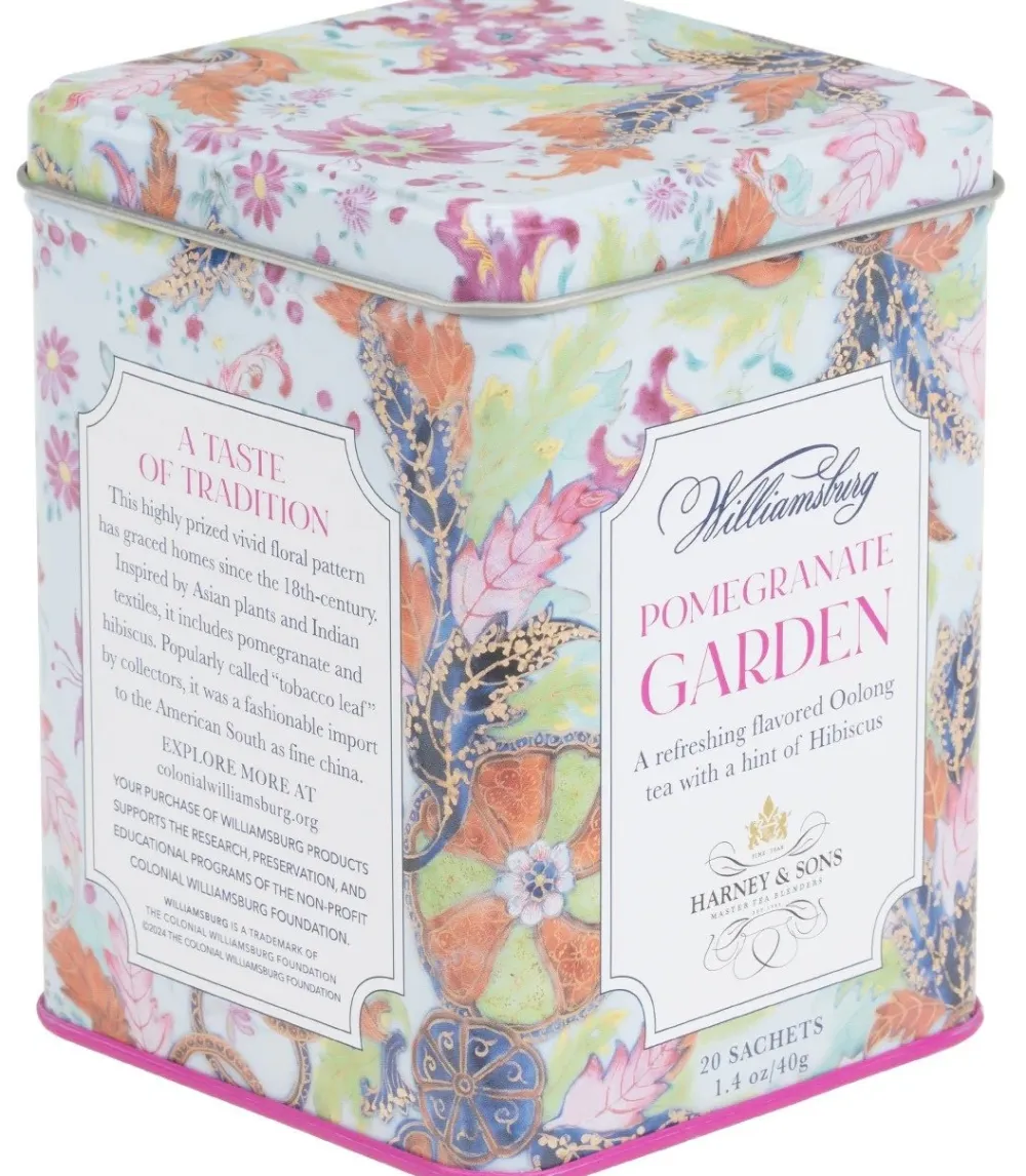 Harney & Sons Williamsburg Pomegranate Garden 20s Tin- Harney & Sons