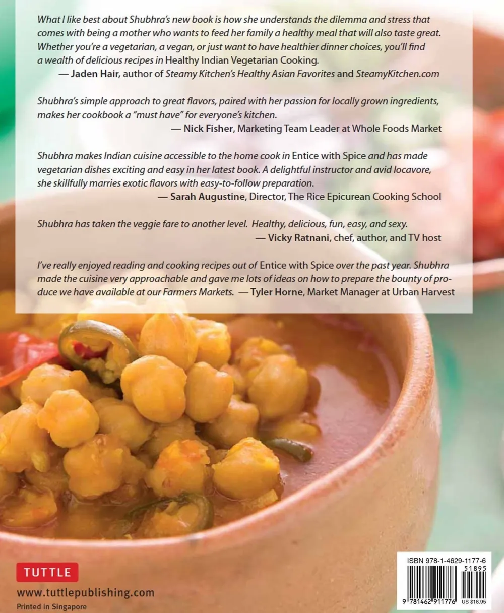 Healthy Indian Vegetarian Cooking: Easy Recipes for the Hurry Home Cook- Books