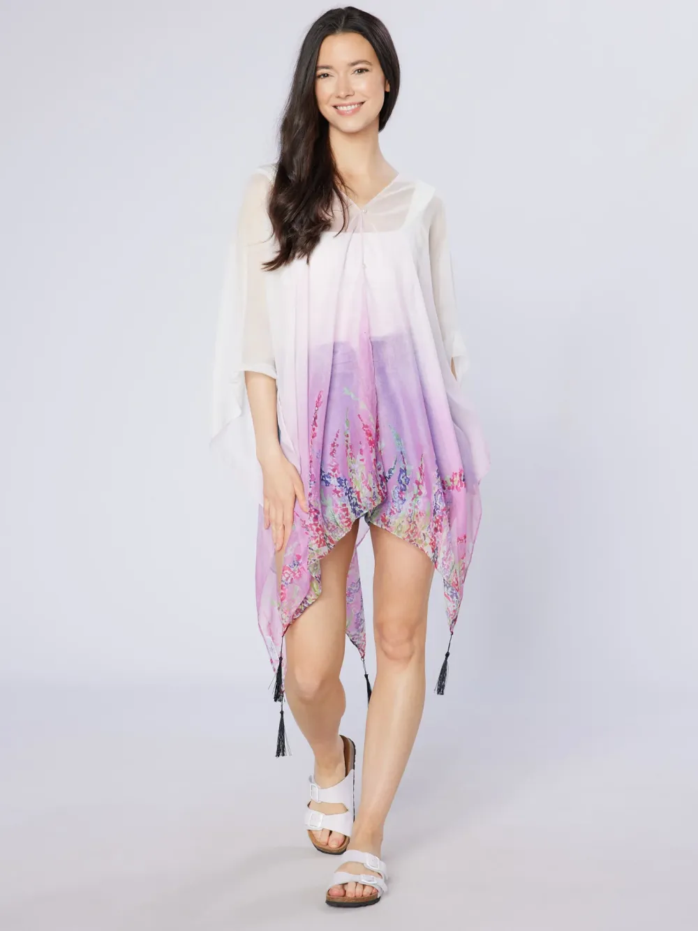 Heather Recycled Bottle Poncho- Scarves & Wraps