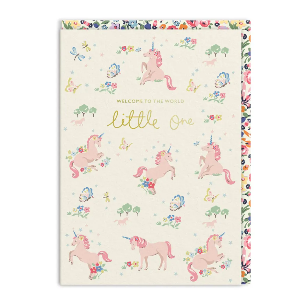 Hello Little One Unicorn Card- Greeting Cards