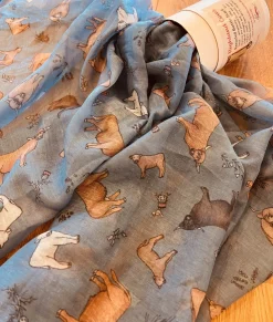 Highland Cows Recycled Bottle Scarf- Scarves & Wraps