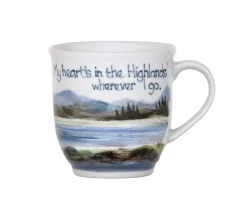 Highland Stoneware Heart in Highlands 425ml Mug- Highland Stoneware|Assorted Mugs